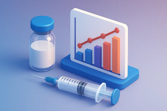 CJC-1295 dosing maths: example chart